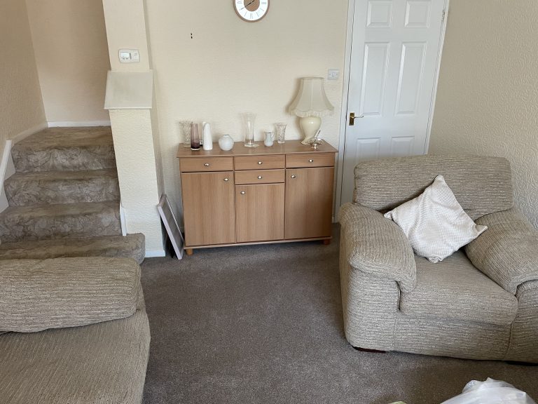 before clearing out lounge